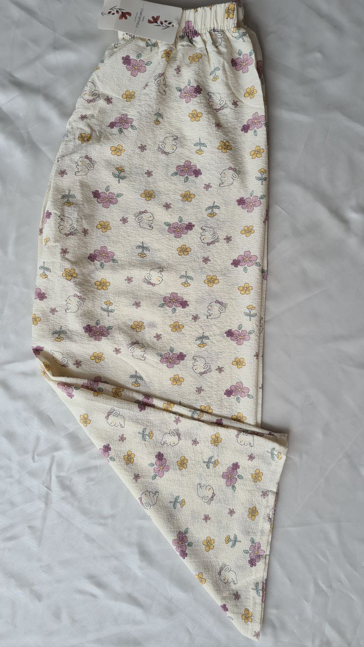 شلوار پفکی طرح گل