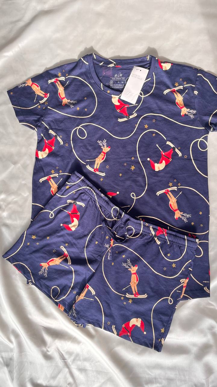 تیشرت شلوارک H&M طرح کریسمس